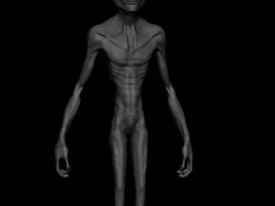 3D Alien humanoid 3D model