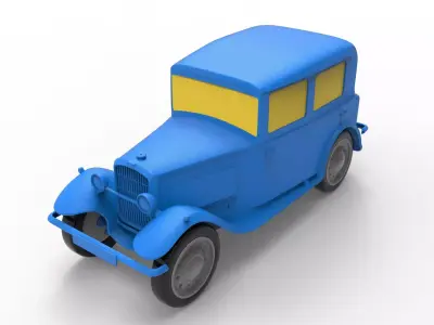 Peugeot 201 1929 Classic Car 3D print model