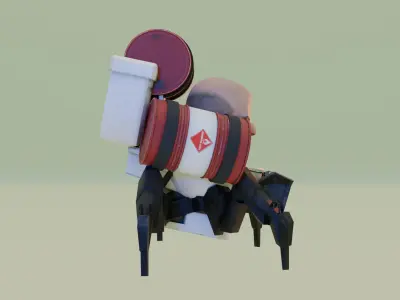 Kamikaze Skibidi Toilet 3D model
