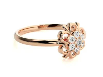 Women ring 3D print model 144