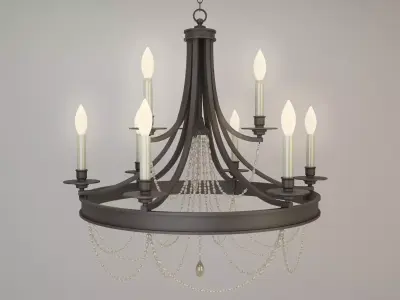 Allaire - P400006-020 Chandelier Model StudioQ 3D model