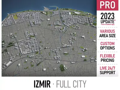 Izmir  Low-poly 3D model