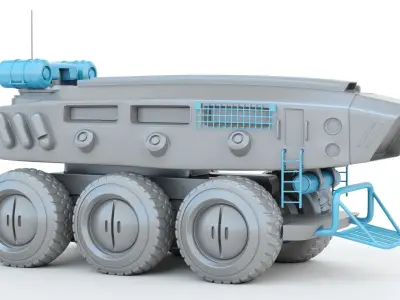 Sci-fi  Vehicle 3D print model
