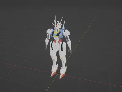 Ariel gundam 3D model