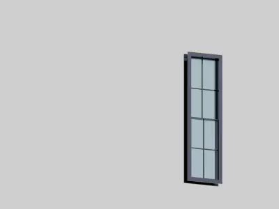 matte black windows Free low-poly 3D model