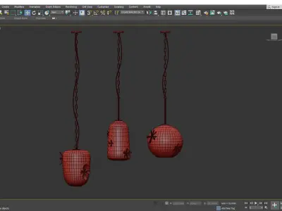 GIA LANTERN PENDANT LIGHT Low-poly 3D model