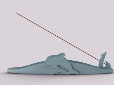 Decorative Incense Stick Holder V2 3D print model