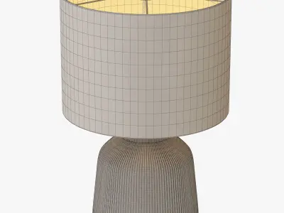 Roar Rabbit Ripple Ceramic Table Lamp 3D model