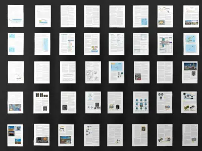 Animated and baked paper debris Low-poly 3D model