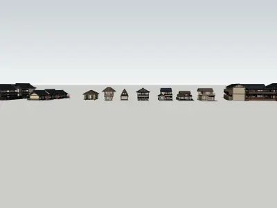 Song Dynasty-style architecture 3D model