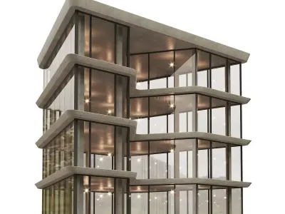 Office house building 2 3D model