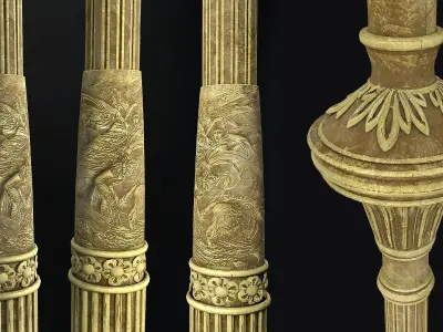 London Vintage  Street light 3D model