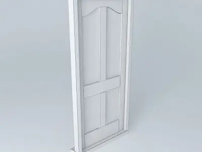 Simple brown doors Free 3D model