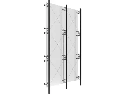 Glass Structure -Spider System 3D model