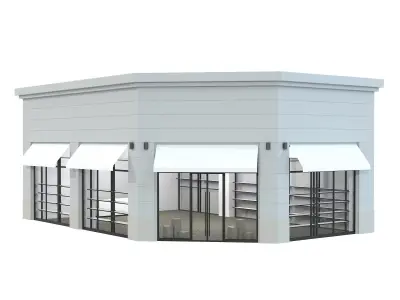 Cloth Shop Store Boutique Low-poly 3D model