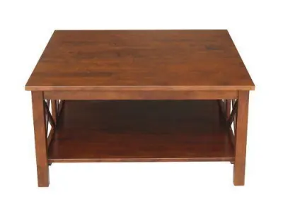 Rossitano Solid Wood Coffee Table with Storage 3D model