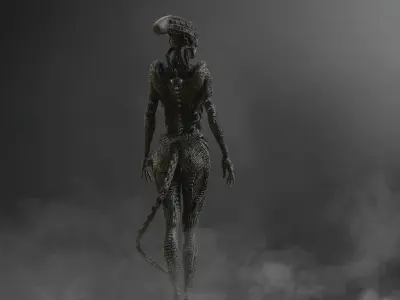 NeoXenomorph hybrid Low-poly 3D model