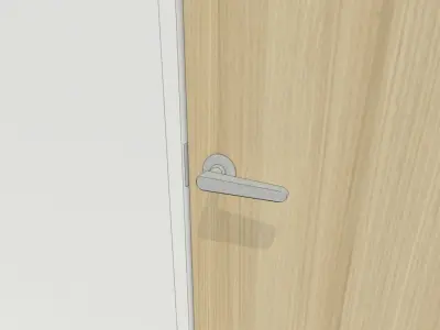 Japanese Door HIKIDO KATABIRAKI 3D model