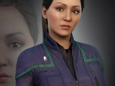 NX-01 Hoshi Sato For G8F 3D model