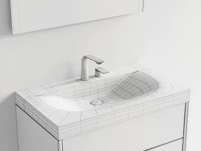 Duravit XViu Vanity Unit Set 2 3D model