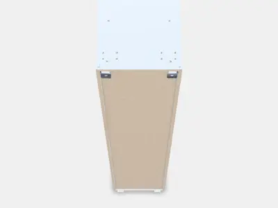 METOD High cabinet frame 5 Low-poly 3D model