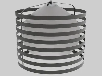 Hanging Lamp Low-poly 3D model order