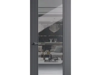 Modern entrance door 90 3D model