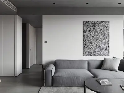 Modern apartment interior design 3d model 3D model