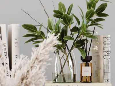 Decorative Set 159 Low-poly 3D model