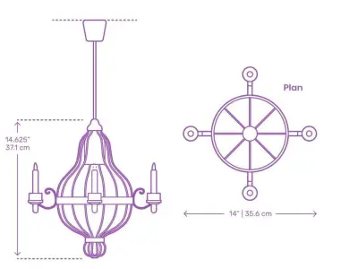 3D Chandelier Free 3D print model