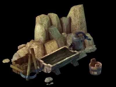 Plumbing Drain Water - Well 06 3D model