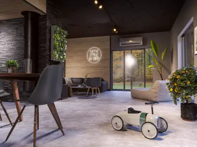 Interior exterior pack Cinema 4D  Corona Render