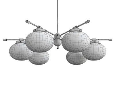 PUJA CHANDELIER Low-poly 3D model