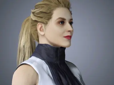 Evan Rachel Character Low-poly 3D model