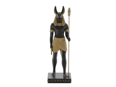 Egyptian Anubis Low-poly 3D model