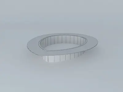 Pool 3 light in shape of bowl Free 3D model