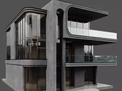 MODERN HOUSE NO43 A 3D model