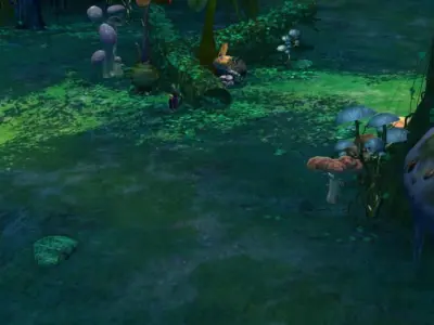 Cartoon Forest Scene 01 3D model