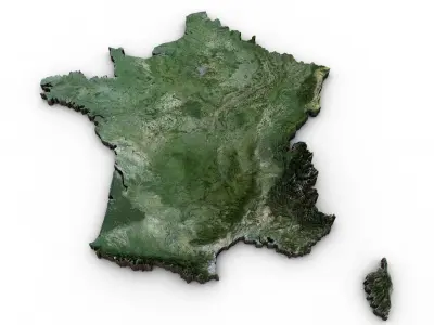 France map pack 3D model