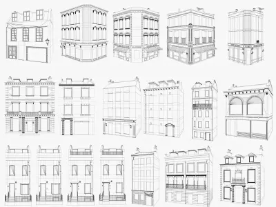 London street houses pack 2
