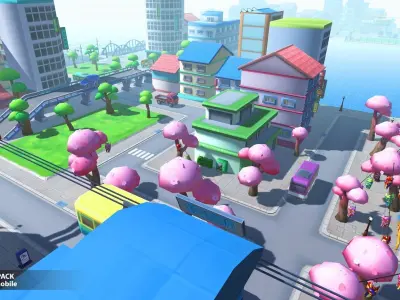 VIASS City Pack Low-poly 3D model