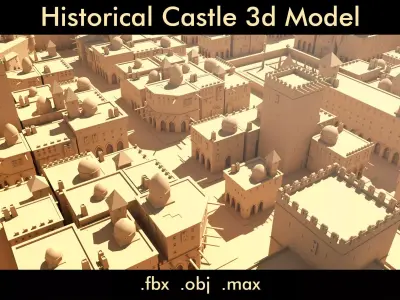 Historical Castle- 3d Model 3D model