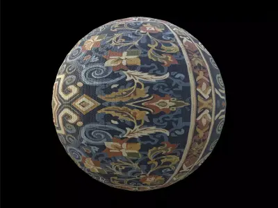 Seamless Carpet Series 5 Texture PBR 4K Texture