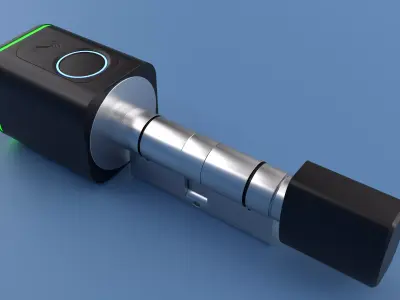 Lumive Smart Fingerprint Cylinder Door Lock-S1 3D model