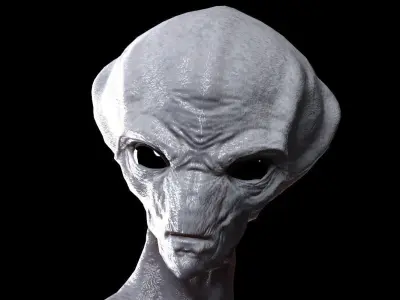 Alien Low-poly 3D model