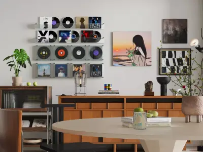 apartment interior scenes     3D model purchase