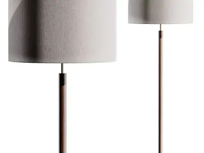 Altmar II Natural Maple Floor Lamp 3D model