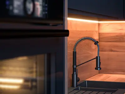 2 kitchen set Low-poly 3D model