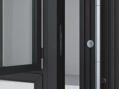 Aluminium door 257 3D model