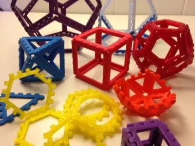 Poly-Snaps Tiles for Building Polyhedra Free 3D print model